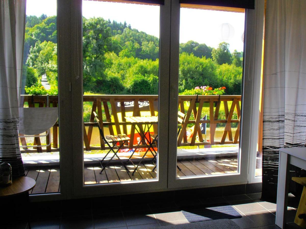 Studio Le Vedeur avec balcon vue sur rivière Durbuy Esterno foto